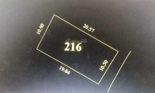 Bán mảnh 216m2 tại Phú Hạ – Minh Phú – Sóc Sơn vuông vắn giá 11,x tr/m2