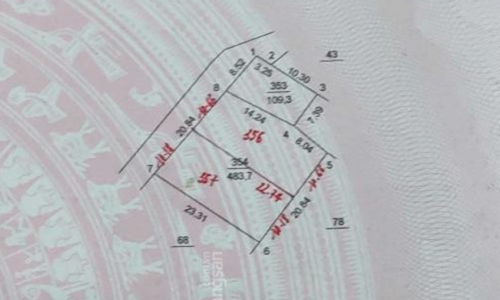 Bán mảnh 233m2 vuông vắn tại Thái Lai – Minh Trí – Sóc Sơn giá chỉ 9,x tr/m2